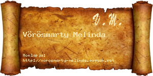 Vörösmarty Melinda névjegykártya
